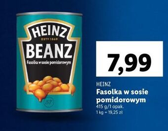 Lidl Fasolka w sosie pomidorowym heinz oferta
