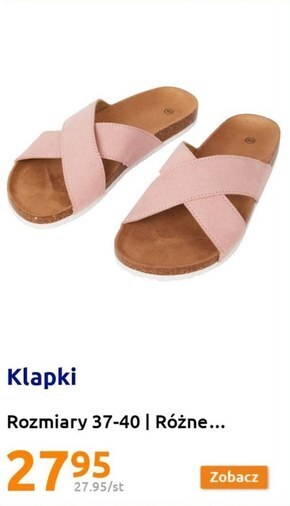Action Klapki damskie oferta
