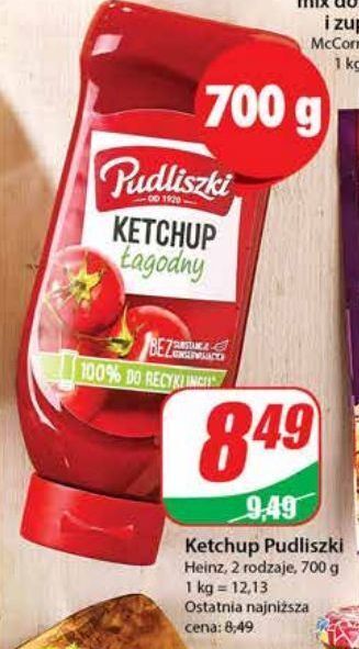 Dino Ketchup łagodny pudliszki oferta
