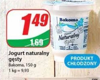 Dino Jogurt naturalny gęsty bakoma naturalny oferta
