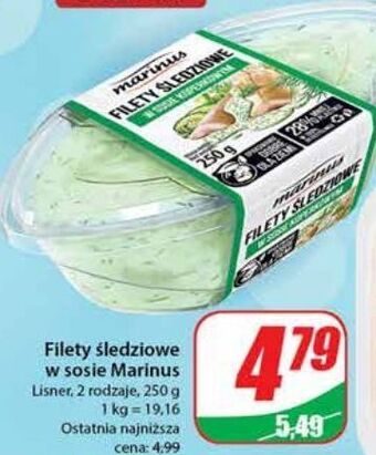Dino Filety śledziowe w sosie koperkowym marinus oferta