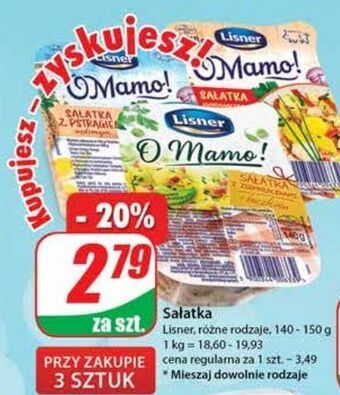 Dino Sałatka z pstrągiem wędzonym lisner o mamo! oferta