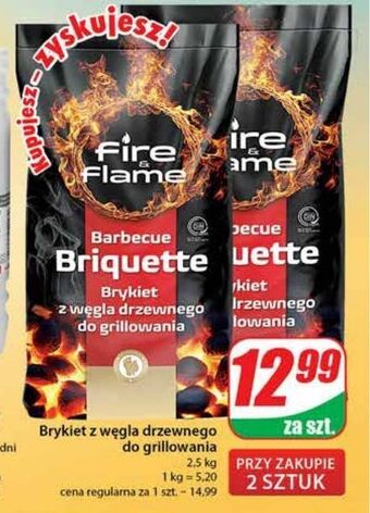 Dino Brykiet drzewny fire & flame oferta