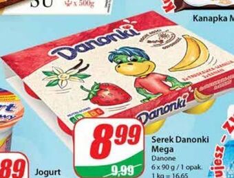 Dino Serek banan-truskawka-wanilia danone danonki mega oferta