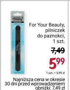 Rossmann Pilniczek do paznokci for your beauty oferta