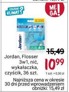 Rossmann Nić wykałaczka i czyścik do języka jordan 3-in-1 flosser oferta