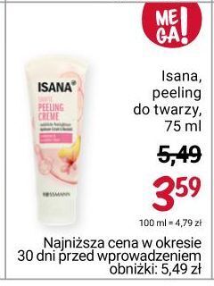 Rossmann Peeling do twarzy isana oferta