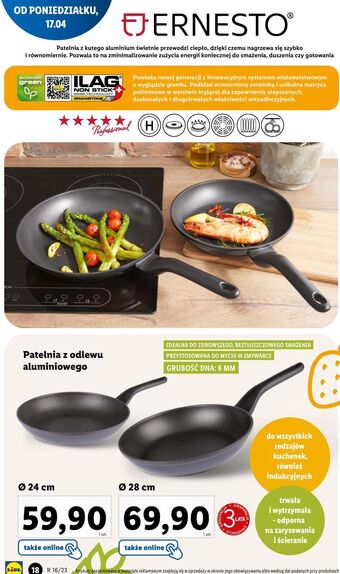 Lidl Patelnia z odlewu aluminium 28 cm ernesto oferta