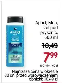 Rossmann Żel pod prysznic cool apart men active fresh oferta