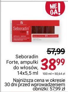 Rossmann Ampułki przeciw wypadaniu włosów seboradin forte oferta
