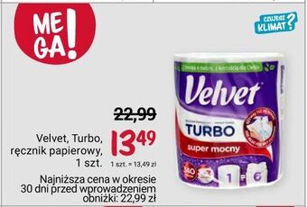 Rossmann Ręcznik papierowy velvet turbo oferta