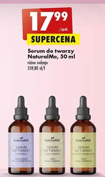 Biedronka Serum do twarzy z niacynamidem naturalme oferta