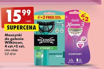 Biedronka Maszynka do golenia wilkinson xtreme 3 sensitive comfort oferta