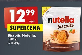 Biedronka Ciastka z kremem nutella biscuits oferta