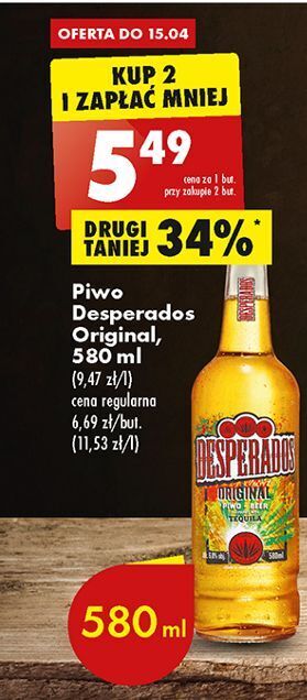 Biedronka Piwo desperados oferta