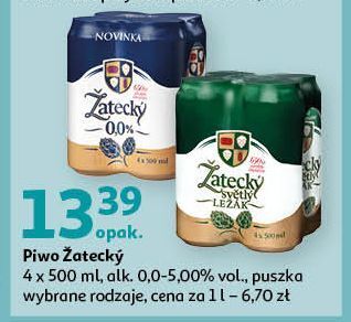 Auchan Piwo zatecky svetly lezak oferta