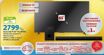Auchan Telewizor 65 led 65p635 tcl oferta