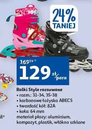 Auchan Rolki regulowane 35-38 oferta