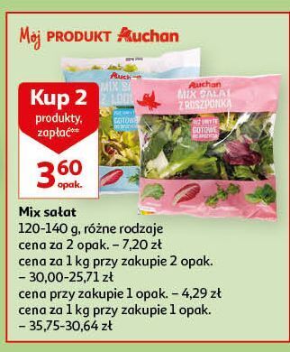 Auchan Mix sałat z rukolą auchan oferta