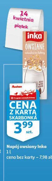 Auchan Napój owsiany inka owsiane oferta