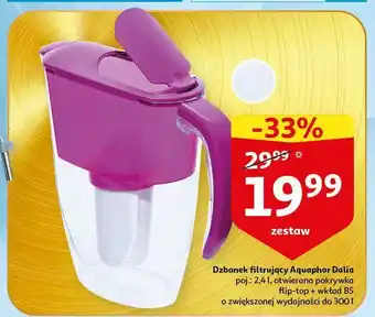 Auchan Dzbanek filtrujący 2.4 l fuksja dalia aquaphor oferta