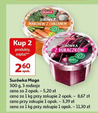 Auchan Surówka marchew z chrzanem maga oferta