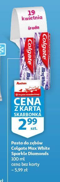 Pasta do zębów sparkle diamonds colgate max white