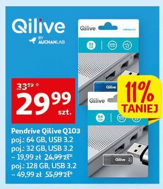 Auchan Pendrive 32 gb qilive oferta