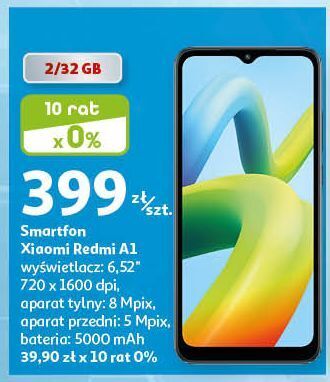 Auchan Smartfon redmi mi a1 czarny xiaomi oferta