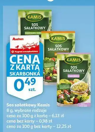 Auchan Sos sałatkowy czosnkowy kamis oferta