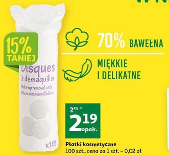 Auchan Płatki kosmetyczne podniesiony kciuk oferta