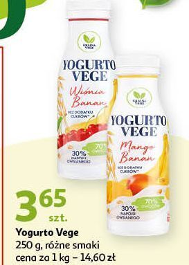 Auchan Jogurt mango banan yogurto vege oferta