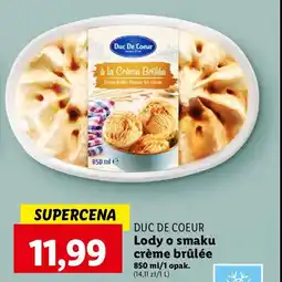 Lidl Lody creme brulee oferta