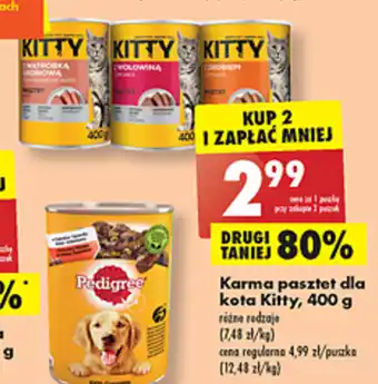 Biedronka Kitty Karma pasztet dla kota 400g oferta