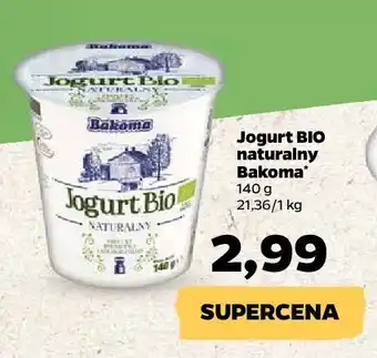 Netto Jogurt naturalny bakoma bio oferta