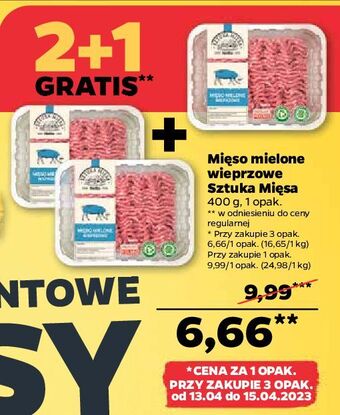 Netto Mięso mielone wieprzowe sztuka mięsa netto oferta
