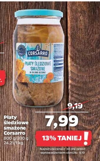 Netto Płaty śledziowe smażone w zalewie octowej corsarro oferta