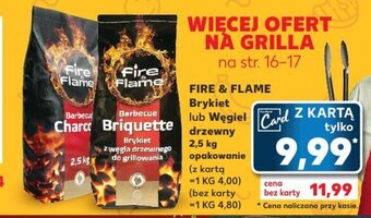 Kaufland Fire&Flame Brykiet lub węgiel drzewny 2,5kg oferta
