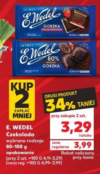 Kaufland E. Wedel Czekolada 80-100g oferta