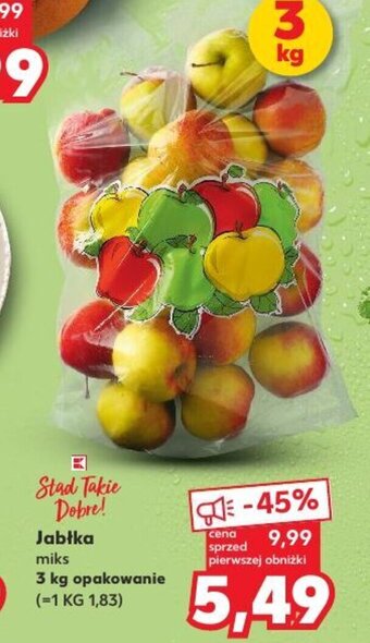 Kaufland Jabłka 3kg oferta