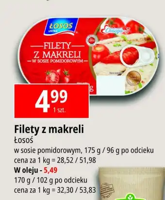 Auchan Filety z makreli w sosie pomidorowym oferta