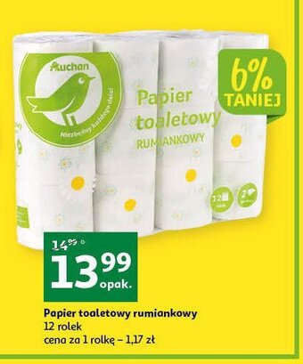 Auchan Papier toaletowy rumiankowy oferta