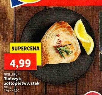 Lidl Tuńczyk żółtopłetwy stek 100g oferta