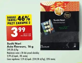 Biedronka Prażone liście alg morskich sushi nori oferta