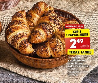 Biedronka Croissant orzechowo kakaowy oferta