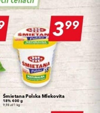 Lewiatan Mlekovita Śmietana Polska 18% 400g oferta