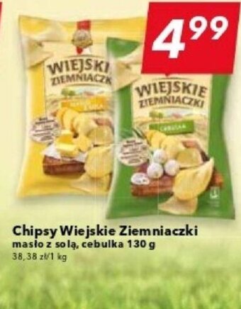 Lewiatan Wiejskie Ziemniaczki Chipsy 130g oferta