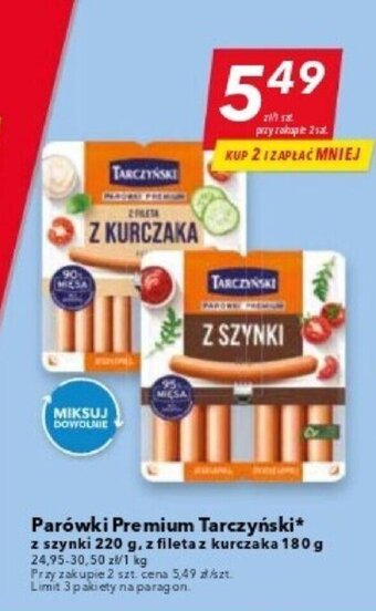 Lewiatan Tarczyński Parówki Premium 180-220g oferta