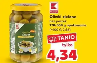 Kaufland Kaufland Oliwki zielone bez pestek 170/330g oferta