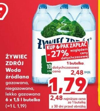 Kaufland Żywiec Zdrój Woda źródlana 1,5l oferta